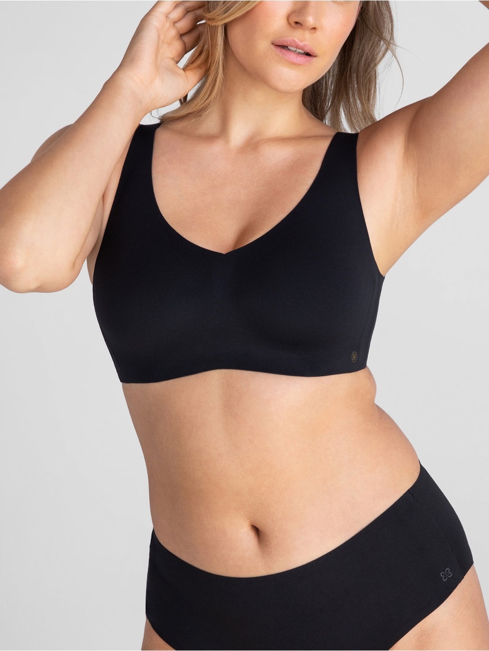 Honeylove SoftForm V-Neck Bra size XL Black